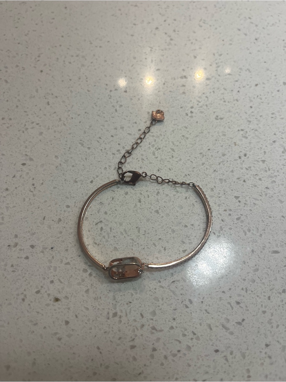 Swarovski Sparkling Dance rose gold-tone plated bracelet